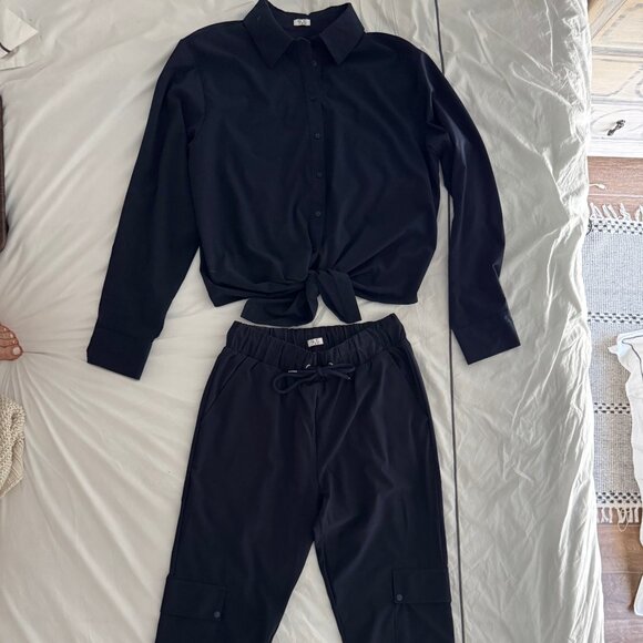 925 Fit- Dark Navy Blue Top & Matching Pants - Picture 1 of 9